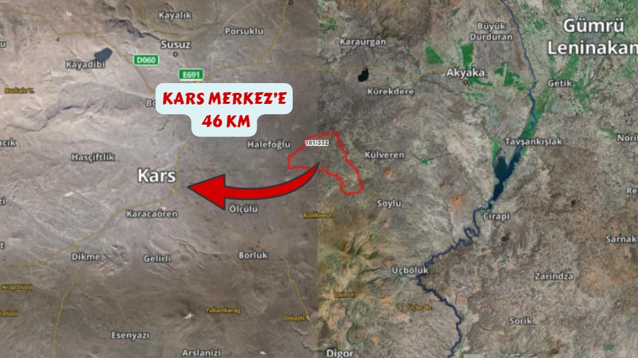 KARS MERKEZ SUBATAN KÖYÜNDE 6.831 M² TARLAMIZ SATILIKTIR. - KARS MERKEZ fotoğraf 5